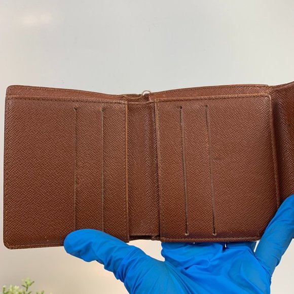14. Authentic LOUIS VUITTON Monogram Trifold Wallet Purse - Picture 12 of 13